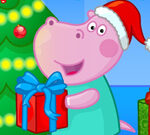 Calendar de Crăciun hipopotami